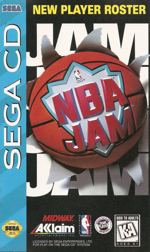 NBA Jam (USA) Sega CD Game Cover
